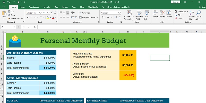 How to Create a Zero-Based Budget in Excel